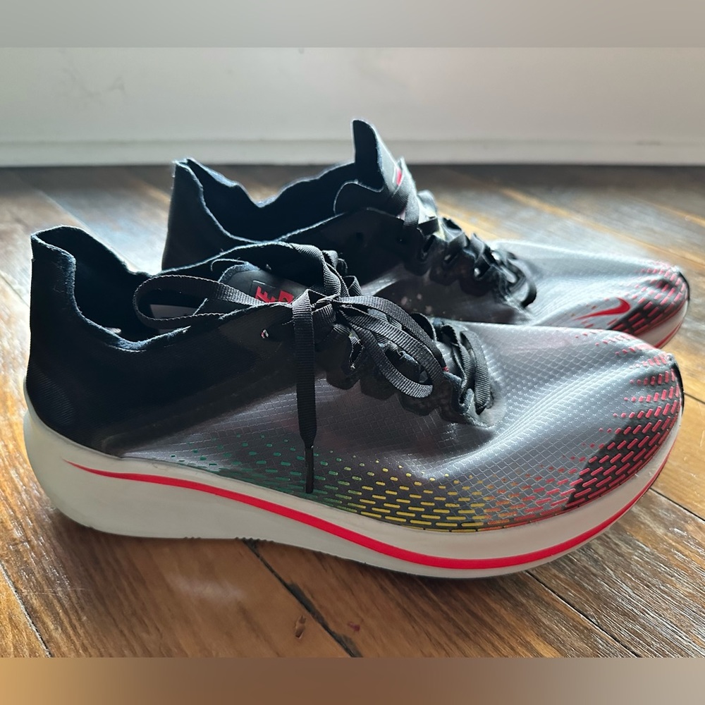 Mens Nike Zoom Fly Sp Fast Black Lucid Green Red Orbit